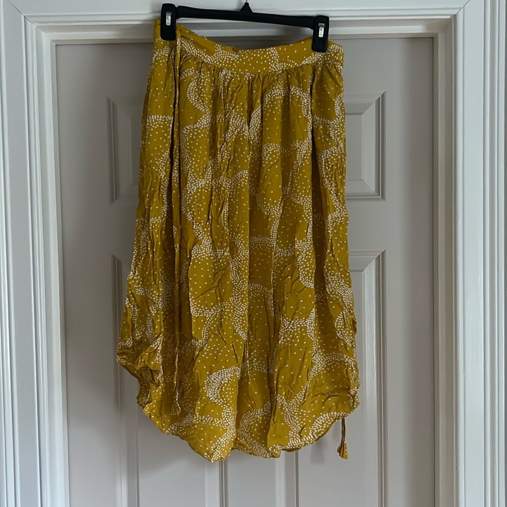 Maeve by Anthropologie size small mustard yellow skirt